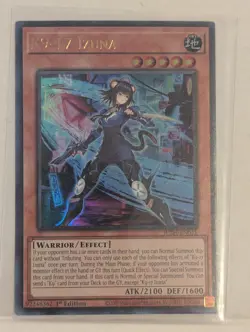 Yu-Gi-Oh! K9-17 Izuna Ultra Rare JUSH-EN031 NEAR MINT FREE SHIPPING - Image 1