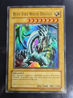 Blue-Eyes White Dragon LOB-001 The Legend of Blue Eyes White Dragon Unlimited LP - Image 1