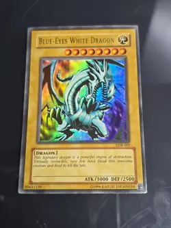 Blue-Eyes White Dragon LOB-001 The Legend of Blue Eyes White Dragon Unlimited LP - Image 2