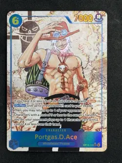One Piece TCG Portgas D. Ace OP13‑119 Alt Art SEC Carrying on His Will - Image 1