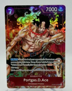 One Piece CCG Portgas.D.Ace OP02-013 SR Paramount War ENGLISH - Image 1