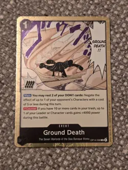 Ground Death - OP14-096 R - One Piece Azure Sea's Seven - NM/M - Image 1