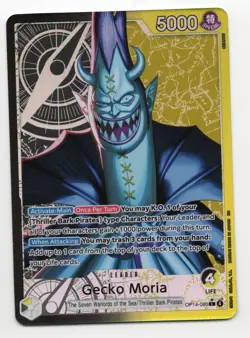 One Piece TCG: The Azure Sea's Seven *Foil* Gecko Moria (OP14-080) Alt Art - Image 1