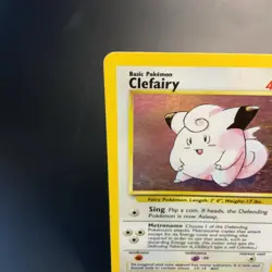 Clefairy 5/102 Base Set Holo Rare Vintage Pokemon Card MP WOTC 1999 - Image 2
