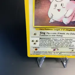 Clefairy 5/102 Base Set Holo Rare Vintage Pokemon Card MP WOTC 1999 - Image 5
