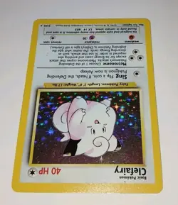 Vintage CLEFAIRY Holo 5/102 Base Set Pokemon Card LP Wizards Sugimori 1999 - Image 4