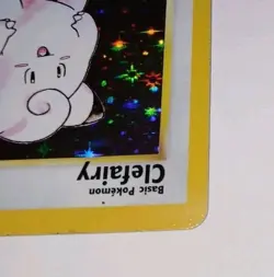 Vintage CLEFAIRY Holo 5/102 Base Set Pokemon Card LP Wizards Sugimori 1999 - Image 5