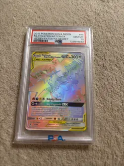 2019 Pokemon Sun & Moon Hidden Fates FA-Secret #69 MLTRS/ZPDS/ARTCN.GX PSA 10 - Image 1