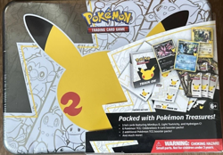 Pokemon 25th Anniversary Celebrations Treasure Chest Lunchbox Tin SEALED - Image 1