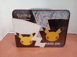 Pokemon 25th Anniversary Celebrations Treasure Chest Lunchbox Tin NEW/SEALED - Image 2