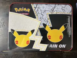 Pokemon 25th Anniversary Celebrations Treasure Chest Lunchbox Tin Factory SEALED 820650809415 - Image 2