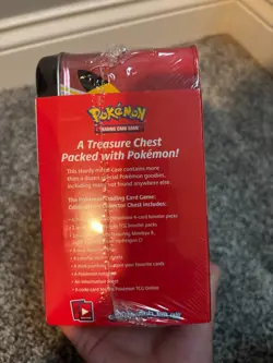 Pokemon 25th Anniversary Celebrations Treasure Chest Lunchbox Tin Factory SEALED - Image 2