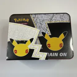 Pokemon 25th Anniversary Celebrations Treasure Chest Lunch Box Tin New Sealed!!! - Image 3