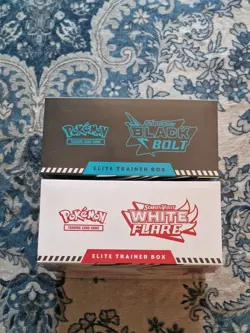 Pokemon TCG Black Bolt & White Flare Elite Trainer Box (ETB) Pair - New & Sealed - Image 5