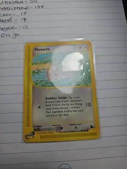 Meowth 78/144 Skyridge Common Non-Holo Pokemon Card WOTC 2003 - Image 1