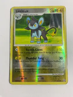 Pokemon TCG 52/130 Luxio Uncommon Stage 1 Holo Diamond & Pearl Rough Condition - Image 1