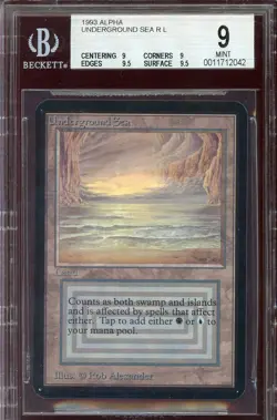MINT BGS 9 Alpha Underground Sea ~ Quad++ 9.5 ~ Vintage MTG/Magic!!! - Image 1