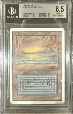 1993 MTG Unlimited Underground Sea Magic the Gathering BGS 8.5 Near Mint+ - Image 1