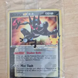 Greninja Gold Star Promo SWSH144 Pokemon Holo Celebrations SEALED Pokemon TCG NM - Image 2