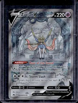 2023 Pokemon SWSH Crown Zenith Zacian V Galarian Gallery #GG48/GG70 - Image 1