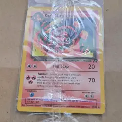 VINTAGE POKEMON CARD -GOLD W STAMPED DARK CHARMELEON 32/82 ULTRA RARE (SEALED) M - Image 1