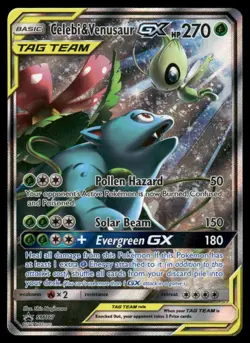 Pokemon Cards Celebi & Venusaur GX SM167 SM Black Star Promos Promo NM *2 - Image 1