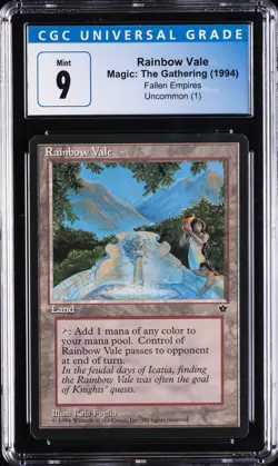 1994 MTG FALLEN EMPIRES RAINBOW VALE CGC 9 - Image 1