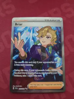 Pokemon TCG Briar Full Art Trainer Ultra Rare Card Sv07 Stellar Crown 163/142 - Image 1