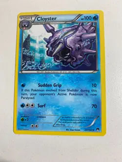Pokemon TCG 24/122 Cloyster Stage 1 Uncommon XY Breakpoint Good Condition - Image 1