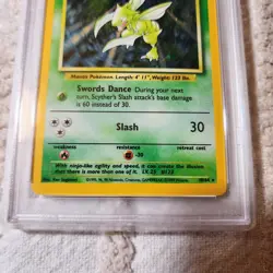 1999 Pokemon Jungle Scyther Holo No Symbol PSA 5 EX #10 - Image 3