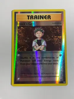 Pokemon TCG 74/108 Trainer Brock's Grit Uncommon Evolutions Reverse Holo VG - Image 1