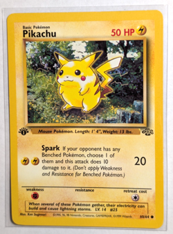 1999 Pikachu Pokemon Jungle 1st Edition 60/64 - Image 1