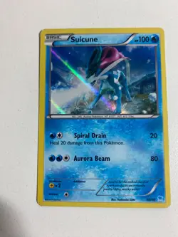 Pokemon TCG 30/30 Suicune Basic Holo XY Trainer Kit Good Condition - Image 1