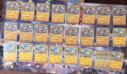 Lot of 31 Pokemon Lycanroc & Rockruff Mega Evolution Blister Promo Cosmo Holo - Image 1