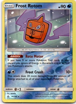 Pokemon TCG Frost Rotom 41/156 Ultra Prism Reverse Holo Rare Lightly Played - Image 1