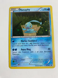 Pokemon TCG XY190 Manaphy Basic Holo Black Star Promo Good Condition - Image 1