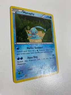 Pokemon TCG XY190 Manaphy Basic Holo Black Star Promo Good Condition - Image 2