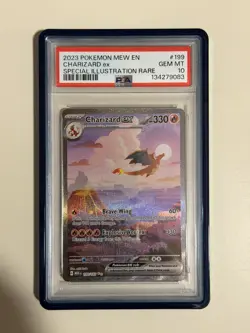 Charizard EX 199/165 Special Illustration Rare 151 Pokemon PSA 10 & Graded Guard - Image 3