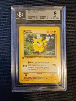 Pokemon TCG Pikachu Jungle 1999 1st Edition #60 BGS 9 Mint - Image 1