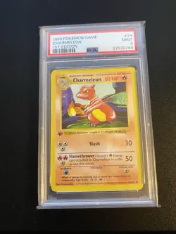 Charmeleon 1st Edition Shadowless Base Set PSA 9 24/102 WOTC Pokemon 1999 - Image 1