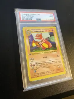 Charmeleon 1st Edition Shadowless Base Set PSA 9 24/102 WOTC Pokemon 1999 - Image 5