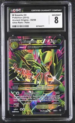 CGC 8 M Sceptile EX 2015 Ancient Origins 85/98 Ultra Rare Holo Pokemon Card - Image 1