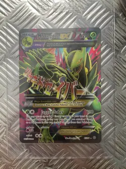 Pokemon Mega M Sceptile EX Holo Full Art Card Ancient Origins 85/98 LP - Image 1