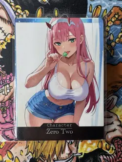 Zero Two Darling In The Franxx Goddess Story Waifu Anime Custom Card - Image 1