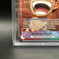 Monkey D. Luffy Op13-001 Carrying on His Will One Piece TCG ACE 10 - Image 5