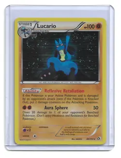 2013 Pokemon - Black & White: Legendary Treasures Lucario #80/113 Holo - Image 1