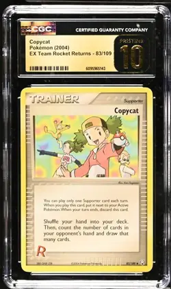 Pokemon Copycat 2004 EX Team Rocket Returns 83/109 CGC PRISTINE 10 - Image 1
