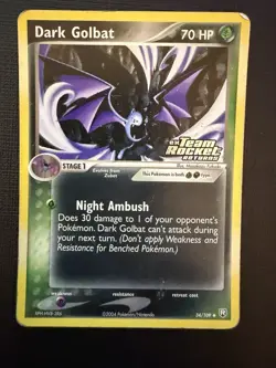 Dark Golbat EX Team Rocket Returns #34/109 Reverse Holo 2004 Stamped Pokemon - Image 1