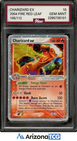 Pokemon 2004 Charizard ex 105/112 Holo FireRed & LeafGreen GEM MINT MEW 10 - Image 1