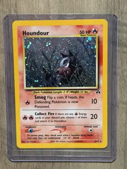 Pokemon TCG Houndour Neo Discovery Holo Rare Card 5/75 - Image 1
